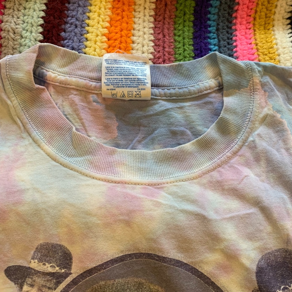 Vintage Jimi Hendrix Gypsy Eyes Tie Dye T-Shirt XL DBL Sided 1998 Delta Tag Nice - Picture 3 of 7